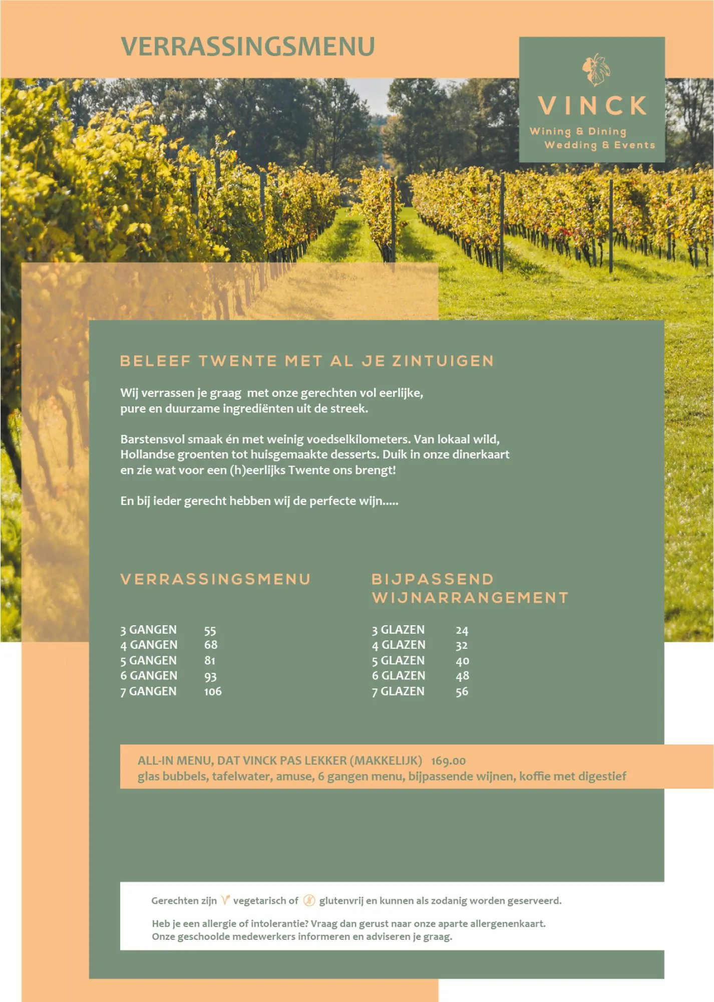 Diner Restaurant Vinck Geesteren Almelo Tubbergen Twente 