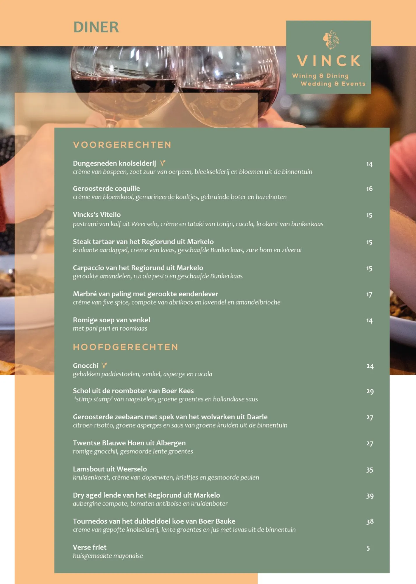 Diner Restaurant Vinck Geesteren Almelo Tubbergen Twente 