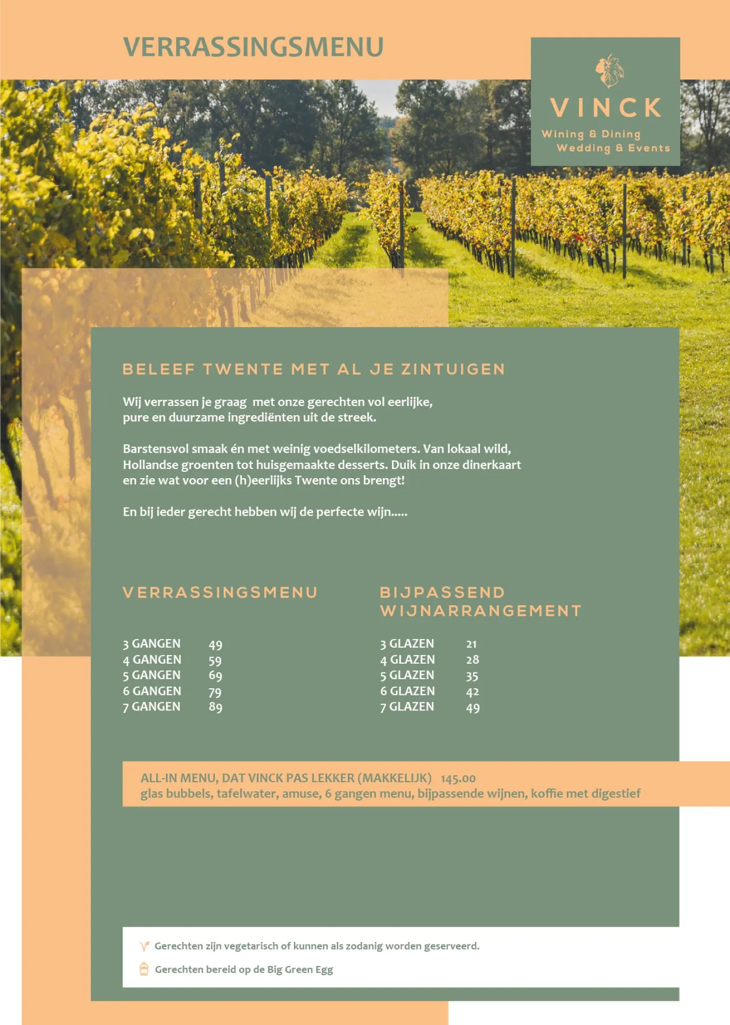 Diner Restaurant Vinck Geesteren Almelo Tubbergen Twente 