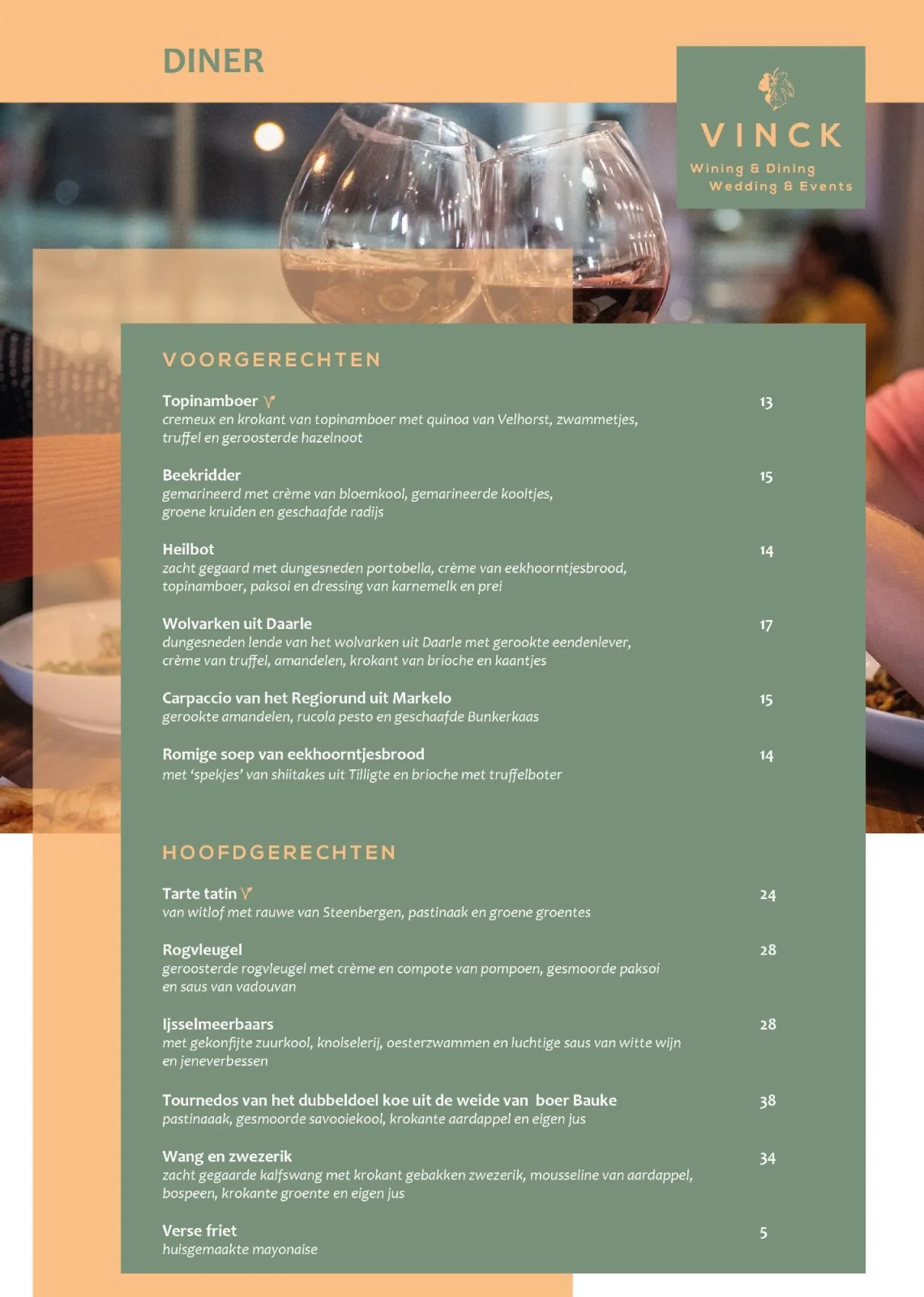 Diner Restaurant Vinck Geesteren Almelo Tubbergen Twente