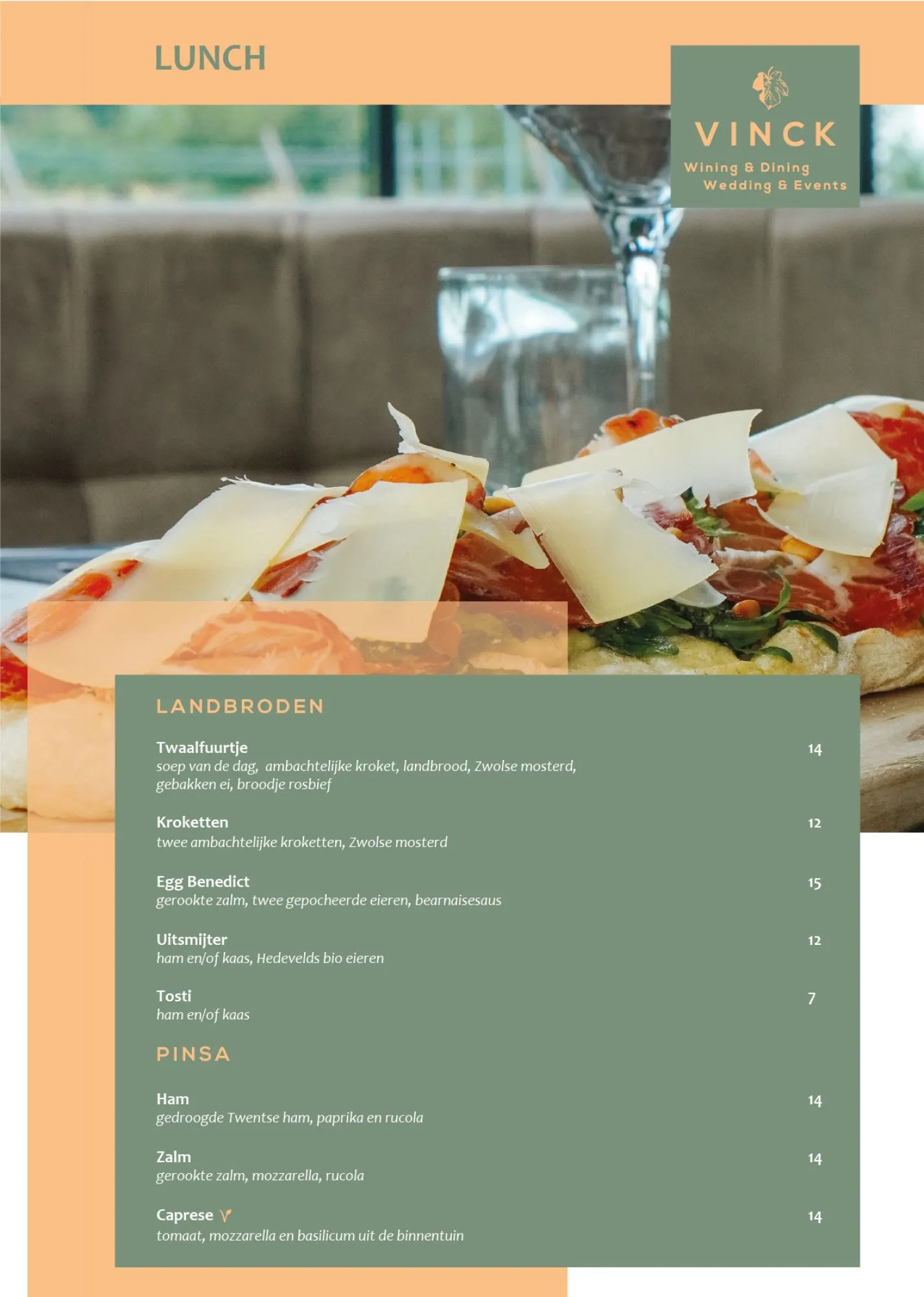 Lunch Restaurant Vinck Geesteren Almelo Tubbergen Twente 